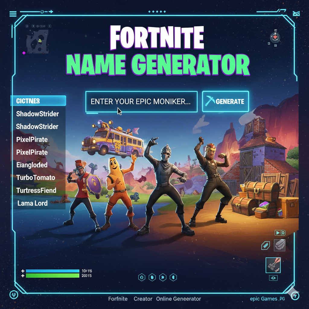 Fortnite Name Generator: Create Cool, Sweaty, OG, Aesthetic, and Team Names That Fit Your Style 1 fortnite name generator